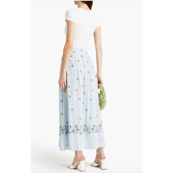 ANTIK BATIK Beata Embellished Gathered‎ Cotton Maxi Skirt Medium - Picture 3 of 13